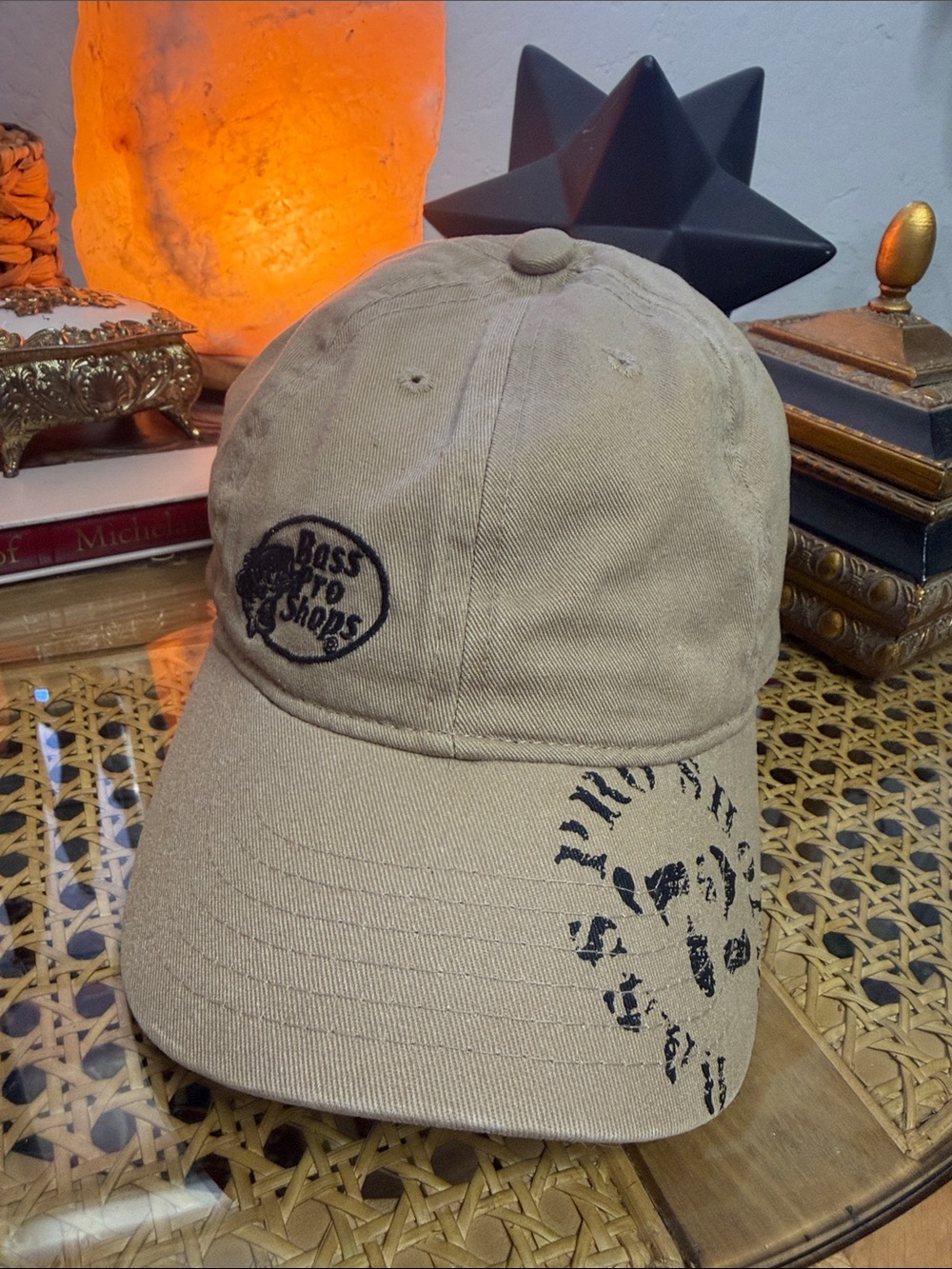 Bass Pro Shops Khaki Cap with Black Accents